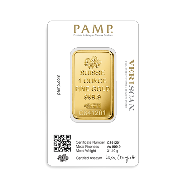 1 ounce Lady Fortuna Gold Bar