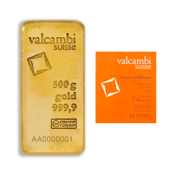 500 grams cast Gold Bar