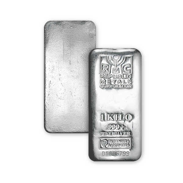 1 kilogram cast Silver Bar