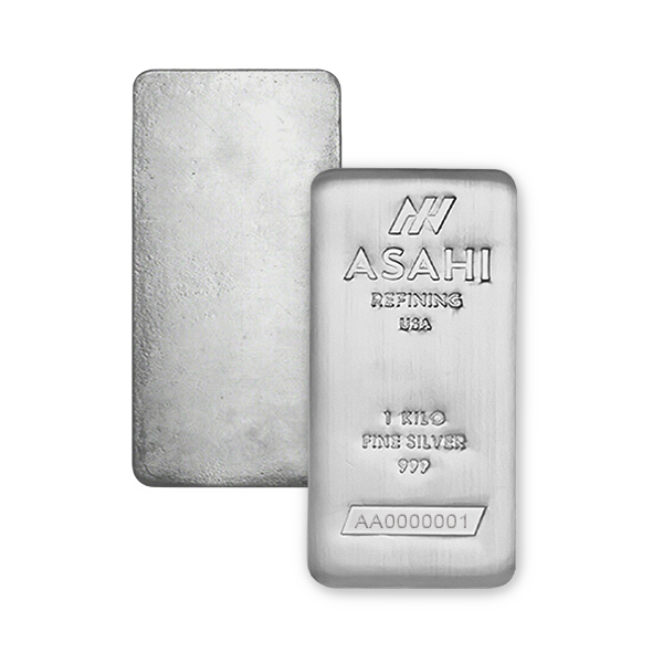 1 kilogram cast Silver Bar