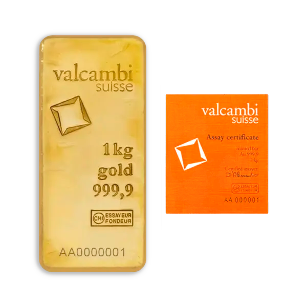 1 kilogram cast Gold Bar