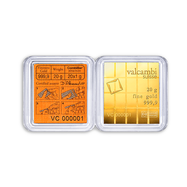 1 gram Gold Bar | CombiBar of 20 |