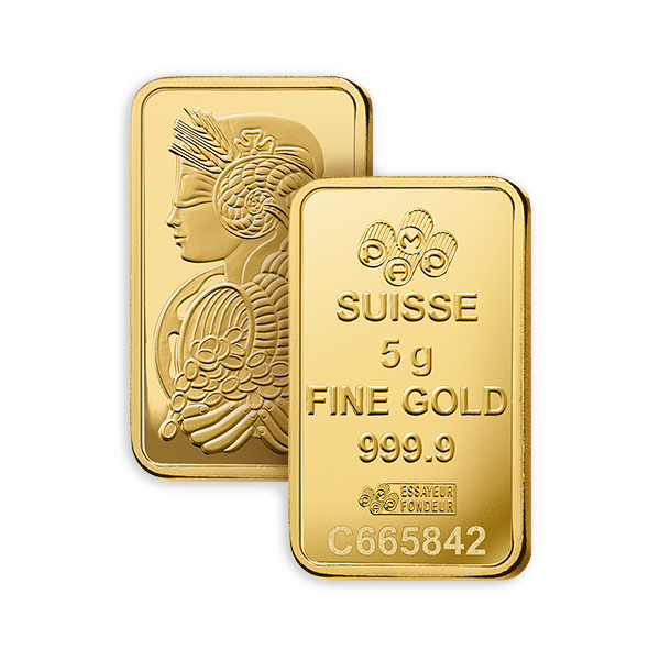 5 grams Lady Fortuna Gold Bar